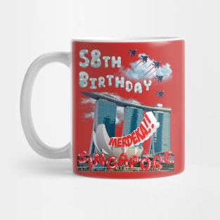 SINGAPORE INDEPENDENCE DAY, 58TH BIRTHDAYSingap Mug